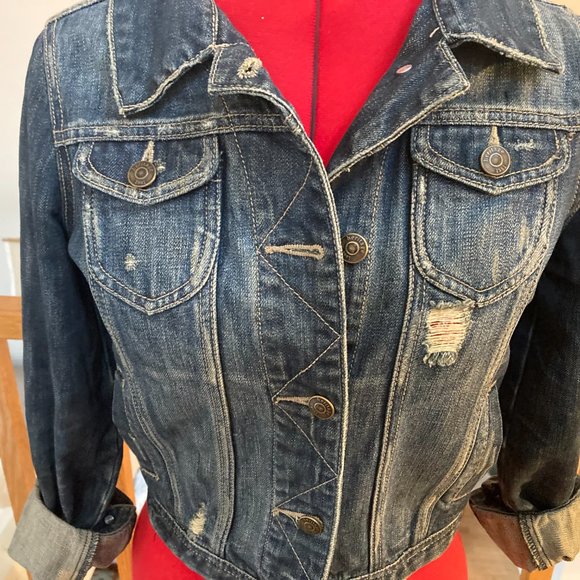 Distressed Jean Jacket - Picture 2 of 9